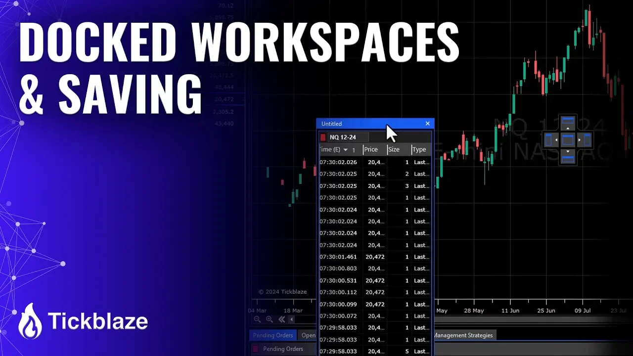 Docked workspaces and saving